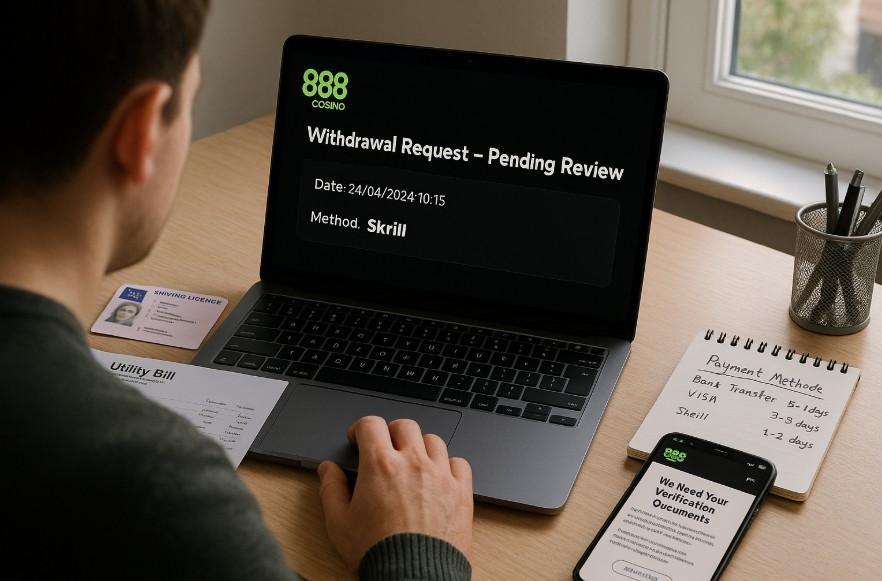 how long does 888 casino take to withdraw