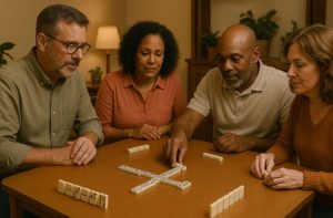 How to Play Dominoes with 4 Players?
