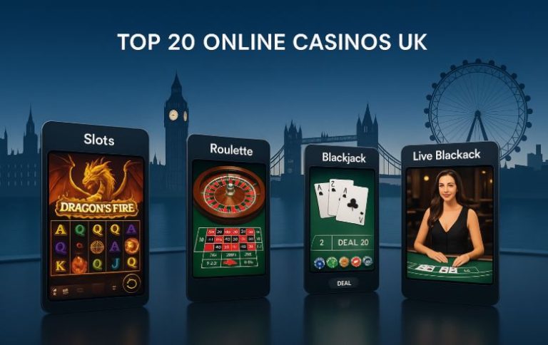 Top 20 Online Casinos UK