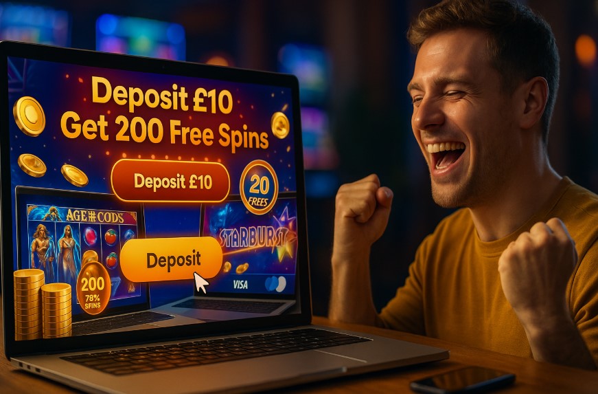 deposit 10 get 200 free spins no wagering requirements