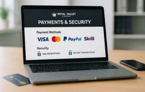 What Payment Methods and Security Features Does Royal Valley Casino Offer?
