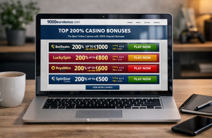 200% Casino Bonus www.9000eurobonus.com