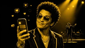 Bruno Mars social-media joke