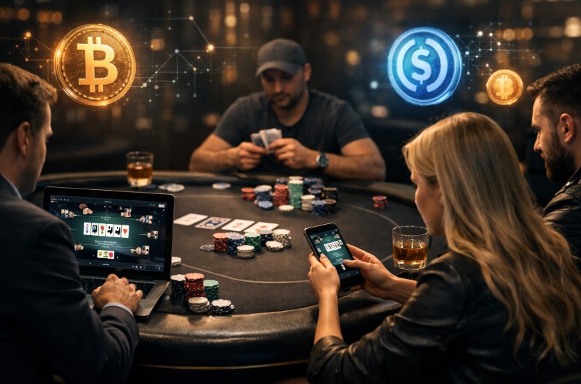 advantages of playing poker with crypto